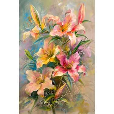 Beautiful Oil Canvas of Flowers